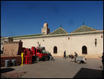 Mosque Ben Yusef and donkey cart