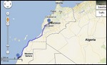Route Map - Marrakech to Dakhla (1400 km)