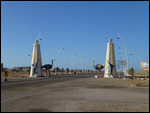 Stork and Marlin Gateway to a Western Sahara town