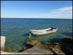 Fisherman and boat to take us to Baie d'Etoile