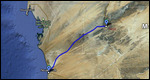 Route Map - Terjit to Nouakchott