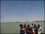 On the pirogue (boat) to the Senegal side