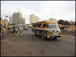 Colorfully painted minibus - alternate transport