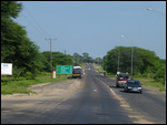 Road from Kazungula Border Post to Chobe Park