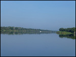 The Zambezi divides Zambia and Zimbabwe