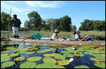 Leaving the delta on a mokoro