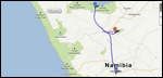 Windhoek - Cheetah Fund - Okaukuejo (435 km)