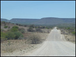 Gravel road through Damaraland