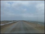 Salt road to Pelican Point