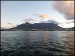 Table mountain from Table bay