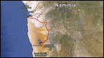 Route Map - Walvis Bay to Sossusvlei (376 km)
