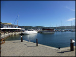 Yacht at Knysna waterfront