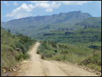Rock formation called 12 apostles to the right