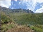 Gravel road turns to mud track