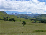 Sani lodge with the saddle-like Giant's Cup 