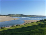 The estuary and beach view from Bulungula Lodge