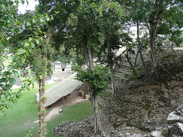 Hieroglyphic Stairway seen from Acropolis