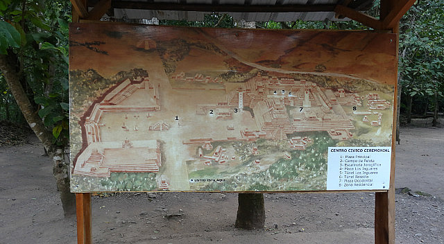 Layout of Copan Ruins