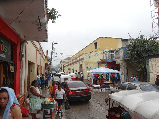 Copan Ruinas Town on a rainy day