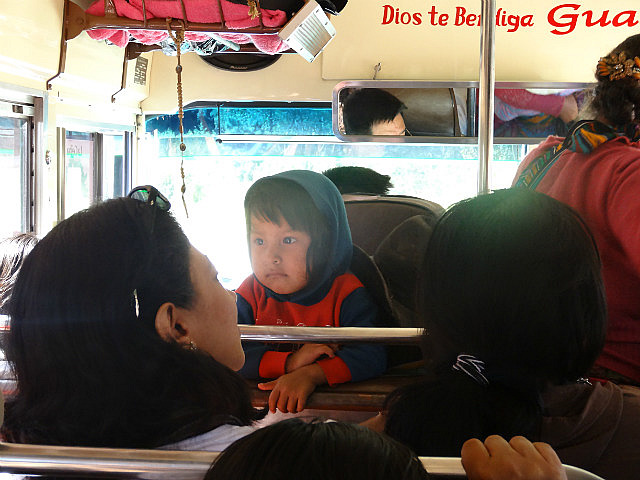 Inside the Chicken Bus