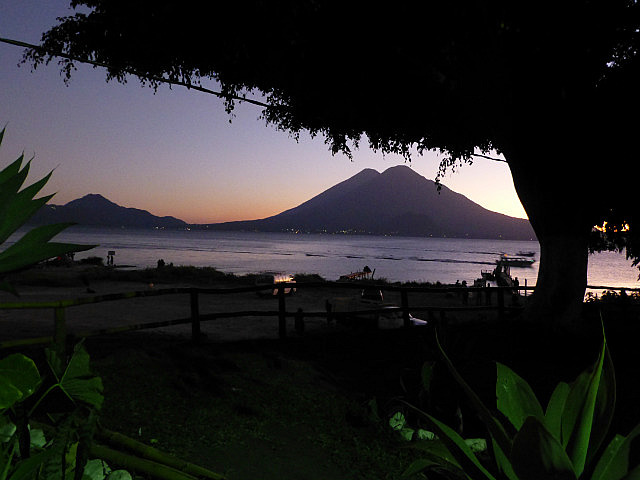 Lake Atitlan at dusk