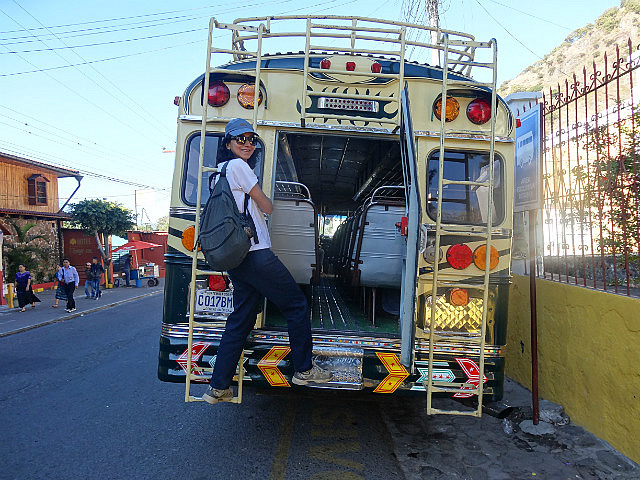 Chicken bus, Panajachel (deja vu?)