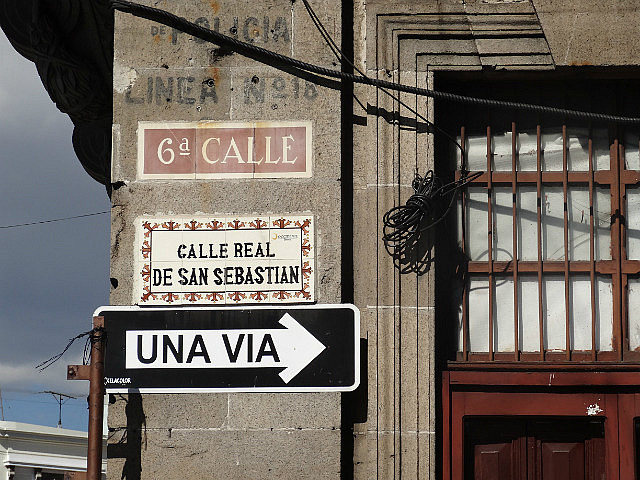 Quetzaltenango - Street sign