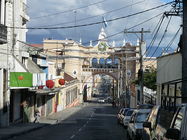 Landmark arch -Guatemala City post office building