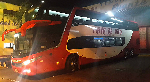 Fuente del Norte's Maya de Oro Double Decker bus