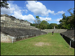 Ball court - Practicing a little Mayan swing