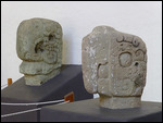 Museum - Macaw heads from Ball Court
