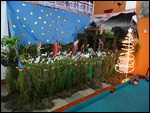 Nativity scene in Guatemala restaurant