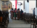 Family inside San Francisco Church