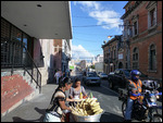 Steamed corn vendor