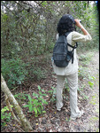 Binoculars, Book, Water, Bag