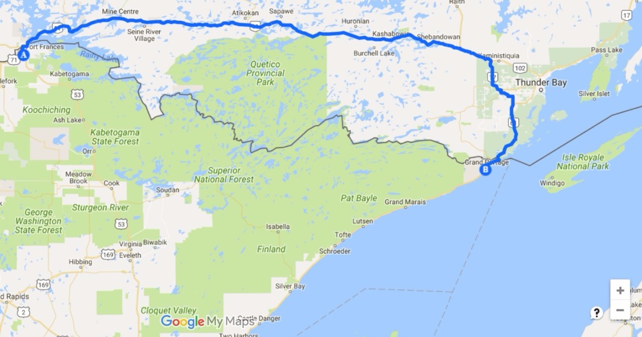 International Falls to Grand Portage 
