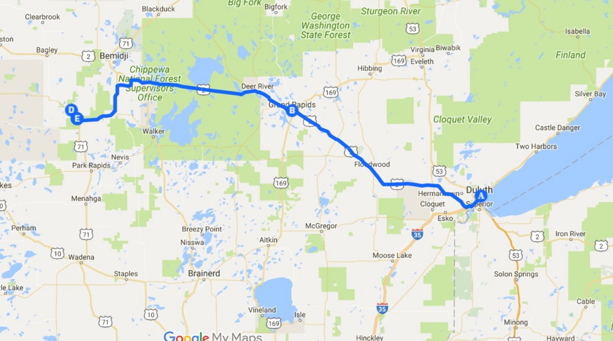 Duluth to Mississippi Headwaters