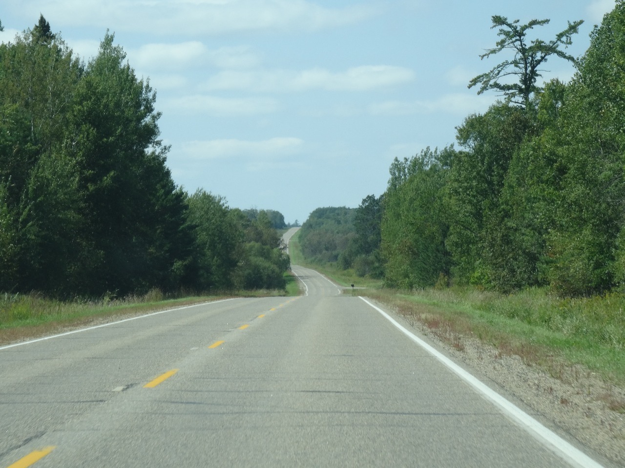 US-2 heading west to Mississippi Headwaters