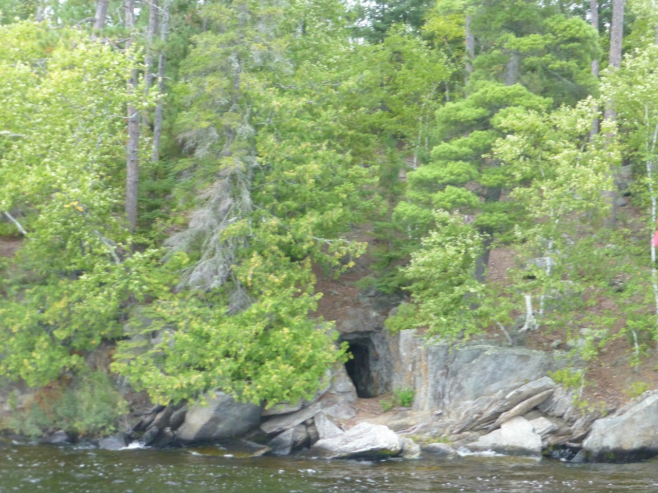 Cave on Bushyhead Island