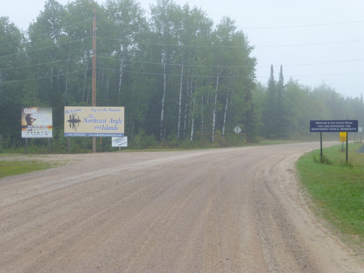 US Border at NW Angle