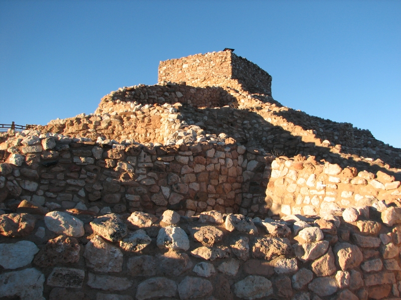 IMG_0817.JPG - Perched atop a ridge high above Arizona's Verde River lies Tuzigoot, the remnants of one of the largest pueblos built by the Sinagua.