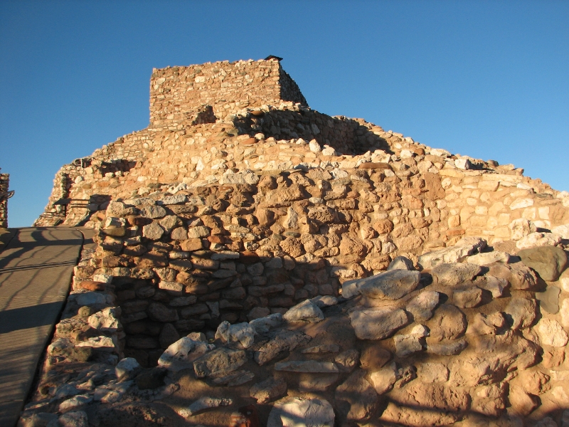 IMG_0818.JPG - Tuzigoot, an Apache word meaning "crooked water," was built between 1100 and 1450 AD and consisted of two storeys and 110 rooms.