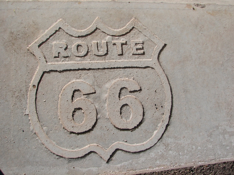 IMG_0964.JPG - Exhibit commemorating U.S. Route 66.