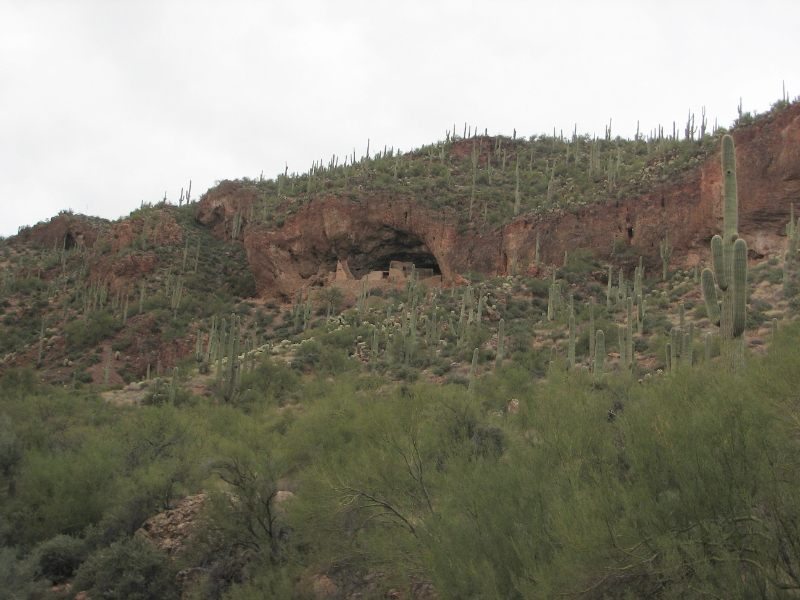IMG_1015.JPG - Lower Cliff Dwelling - A one-mile trail climbs 350 feet to the Lower Cliff Dwellings.