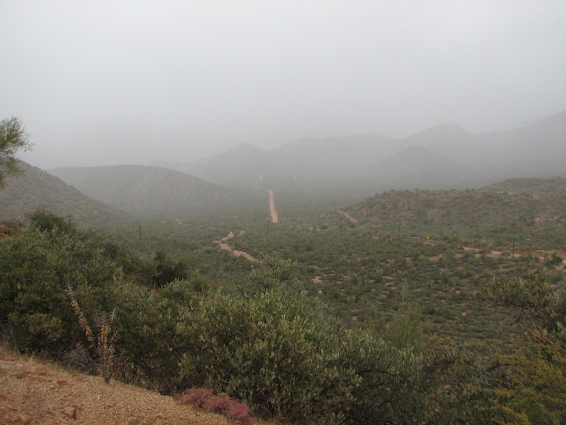 IMG_1027.JPG - We encountered steady drizzle on the Apache Trail