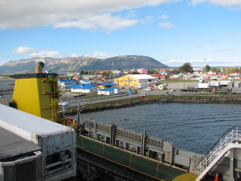 IMG_6087.JPG - Day 4: 4:55 pm: Docking at Puerto Natales (51 degrees south latitude)