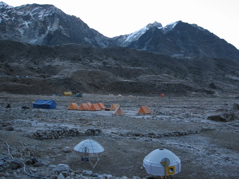IMG_8344.jpg - Tents and advanced equipment at Lobuche