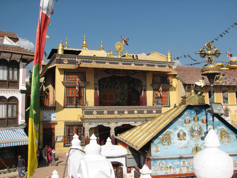 IMG_8461.JPG - A monastery located in the perimeter of the Boudhnath stupa.
