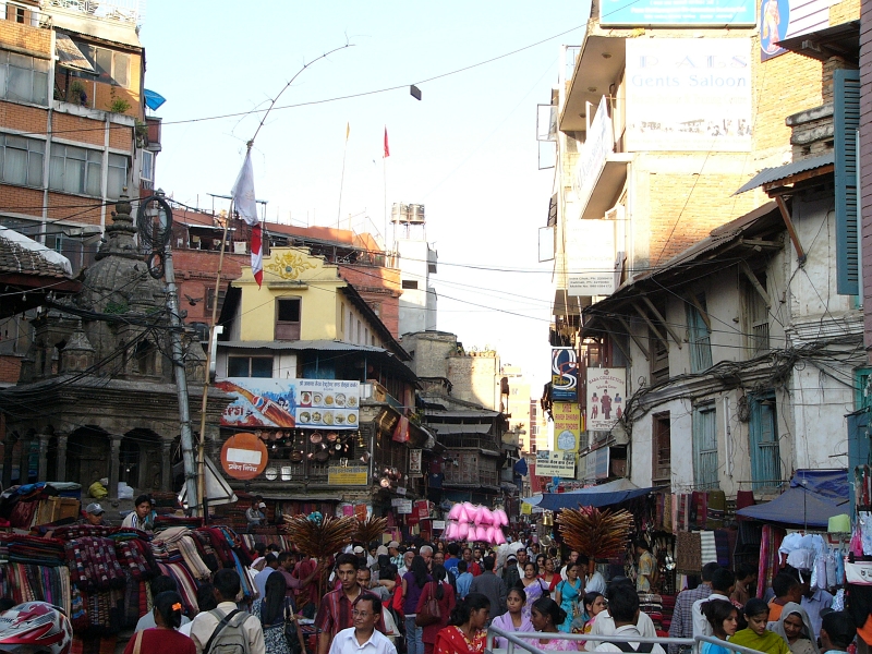 P1100395.JPG - Street scene - Kathmandu old town